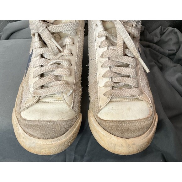 Nike Blazer Mid 77 Athletic‎ Basketball Sneaker Boys 4Y White FB9125-100 - Picture 4 of 10